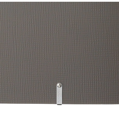 Porta Menu A4 SLIM (17,4x31,8 cm) etichetta METAL "personalizzata" (minimo 18 pezzi) 2 buste (4 facciate) elastico nero CHEF TOR