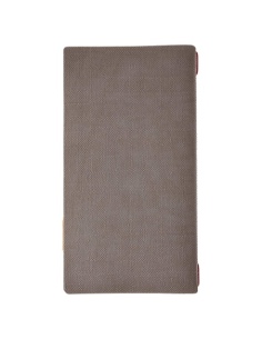 Porta Menu A4 SLIM (17,4x31,8 cm) etichetta PATCH "personalizzata" (minimo 18 pezzi) 2 buste (4 facciate) elastico rosso JUTA GR 2