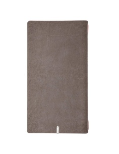 Porta Menu A4 SLIM (17,4x31,8 cm) etichetta METAL "personalizzata" (minimo 18 pezzi) solo elastico rosso JUTA GRIGIO 2