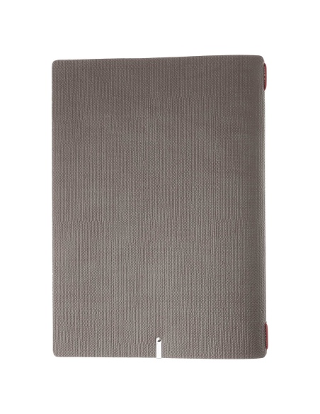 Porta Menu A4 (23,2x31,8 cm) senza etichetta solo elastico rosso JUTA GRIGIO