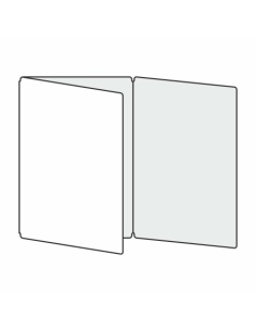 CUSTOM PIEGHEVOLE 3 ANTE A5 - ECO GRIGIO sp. 0.6