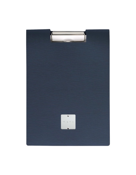 CITY MENU porta menu A4 etichetta METAL STANDARD "menu" molla ferma fogli CHEF BLU