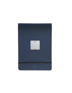 CITY MENU porta menu A5 etichetta METAL STANDARD "menu" molla ferma fogli CHEF BLU