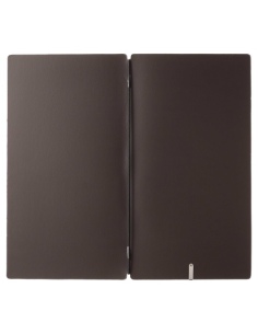 Porta Menu A4 SLIM (17,4x31,8 cm) senza etichetta solo elastico nero CHEF MARRONE 2