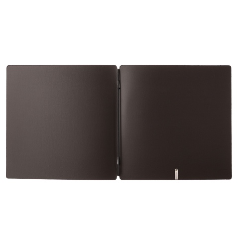Porta Menu QUADRATO (23x23,1 cm) senza etichetta solo elastico nero CHEF MARRONE