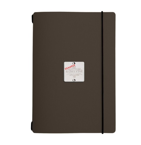 MINIMENU L-A5 porta menu CHEF MARRONE etichetta METAL "personalizzata" (minimo 18 pezzi)