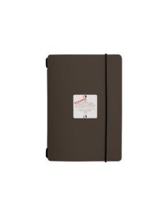 MINIMENU S-A6 porta menu CHEF MARRONE etichetta METAL "personalizzata" (minimo 18 pezzi)