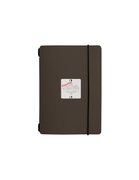 MINIMENU S-A6 porta menu CHEF MARRONE etichetta METAL "personalizzata" (minimo 18 pezzi)