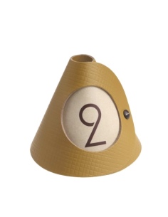 CONE table sign single side 10 pcs. pack CHEF OCHER 2
