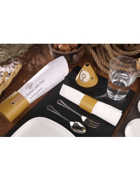 CONE segna tavoli monofacciali conf. 10 pz. CHEF OCRA