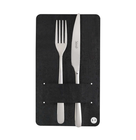 CUTLERY HOLDER porta posate SUGHERO NERO sp. 2.5 conf. 4 pz.