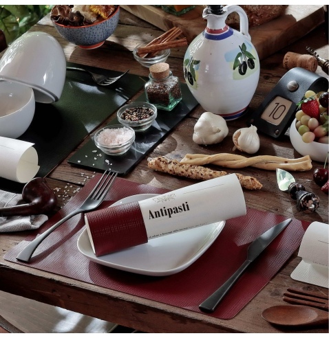 TOVAGLIETTE TAPPETINI D'ARREDO 23x35 cm pezzo singolo CHEF BORDEAUX