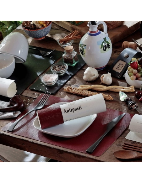 TOVAGLIETTE TAPPETINI D'ARREDO 23x35 cm pezzo singolo CHEF BORDEAUX
