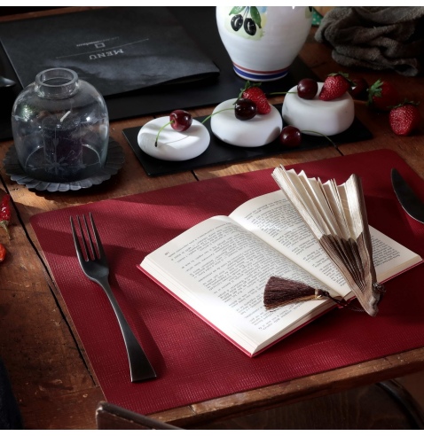 TOVAGLIETTE TAPPETINI D'ARREDO 30x40 cm pezzo singolo CHEF BORDEAUX