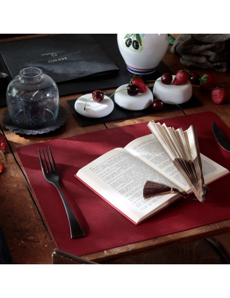 TOVAGLIETTE TAPPETINI D'ARREDO 30x40 cm pezzo singolo CHEF BORDEAUX