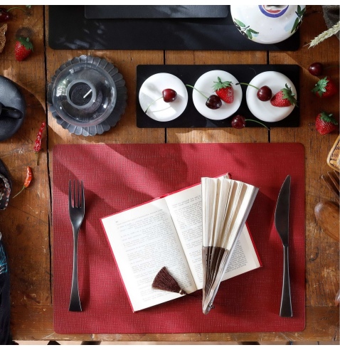 TOVAGLIETTE TAPPETINI D'ARREDO 30x40 cm pezzo singolo CHEF BORDEAUX