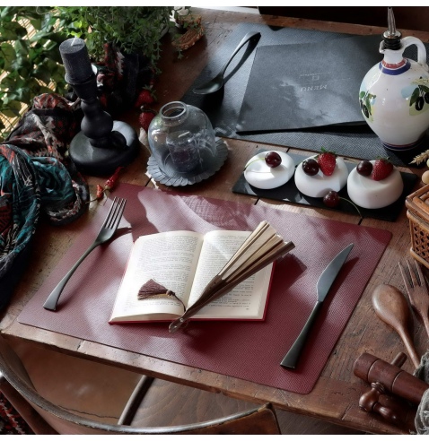 TOVAGLIETTE TAPPETINI D'ARREDO 30x45 cm pezzo singolo CHEF BORDEAUX