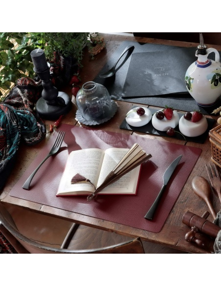 TOVAGLIETTE TAPPETINI D'ARREDO 30x45 cm pezzo singolo CHEF BORDEAUX