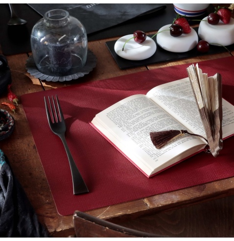 TOVAGLIETTE TAPPETINI D'ARREDO 30x45 cm pezzo singolo CHEF BORDEAUX