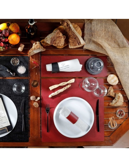 TOVAGLIETTE TAPPETINI D'ARREDO 48x15 cm pezzo singolo CHEF BORDEAUX