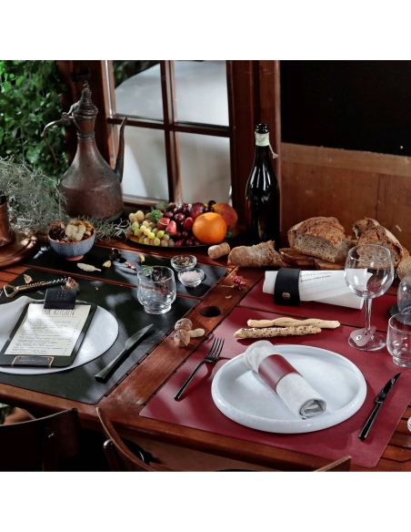 TOVAGLIETTE TAPPETINI D'ARREDO 48x15 cm pezzo singolo CHEF BORDEAUX