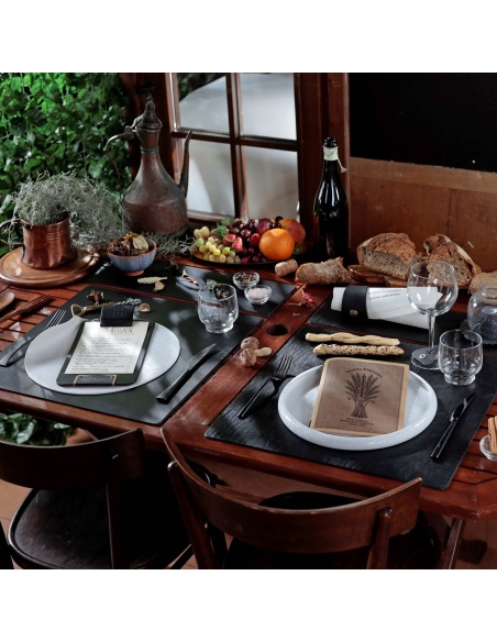 TOVAGLIETTE TAPPETINI D'ARREDO 48x15 cm pezzo singolo BULL NERO sp. 3,0