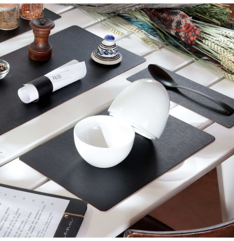 TOVAGLIETTE TAPPETINI D'ARREDO 21x32 cm pezzo singolo CHEF NERO
