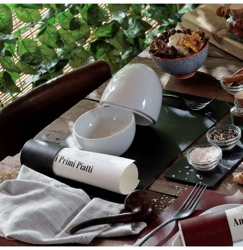 TOVAGLIETTE TAPPETINI D'ARREDO 23x35 cm pezzo singolo CHEF NERO