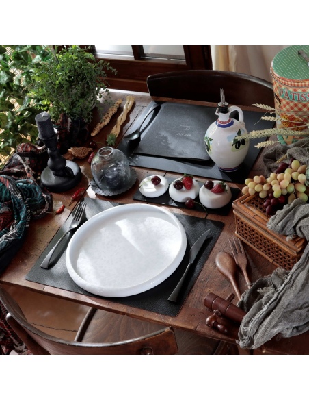 TOVAGLIETTE TAPPETINI D'ARREDO 30x40 cm pezzo singolo CHEF NERO