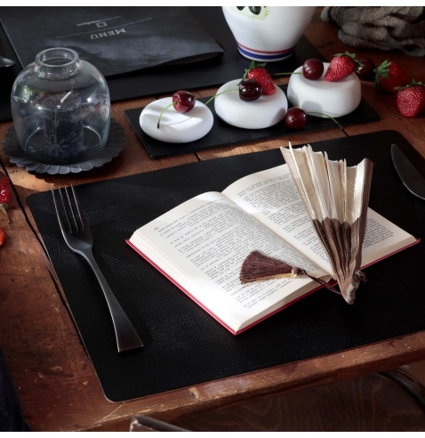 TOVAGLIETTE TAPPETINI D'ARREDO 30x40 cm pezzo singolo CHEF NERO