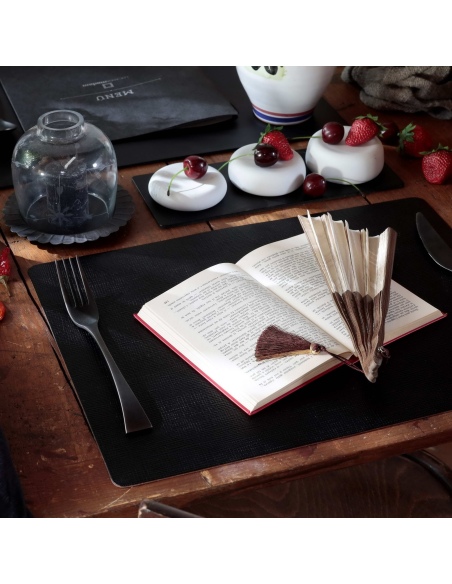 TOVAGLIETTE TAPPETINI D'ARREDO 30x40 cm pezzo singolo CHEF NERO