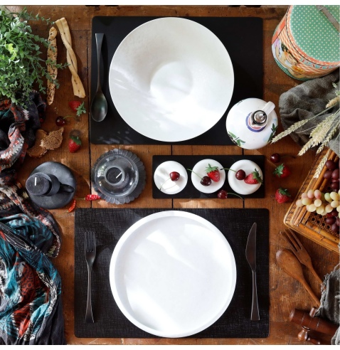 TOVAGLIETTE TAPPETINI D'ARREDO 30x45 cm pezzo singolo CHEF NERO