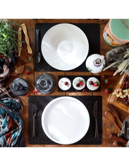 TOVAGLIETTE TAPPETINI D'ARREDO 30x45 cm pezzo singolo CHEF NERO