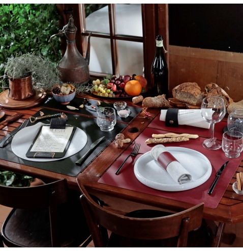 TOVAGLIETTE TAPPETINI D'ARREDO 48x15 cm pezzo singolo CHEF NERO