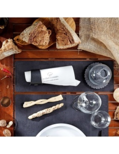 PLACEMATS 48x15 cm single piece CORK BLACK 2