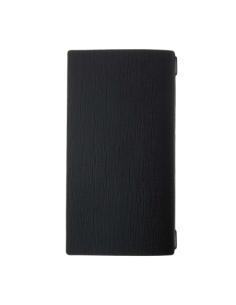 Porta Menu A4 SLIM (17,4x31,8 cm) etichetta PATCH "personalizzata" (minimo 18 pezzi) solo elastico nero CHEF NERO 2