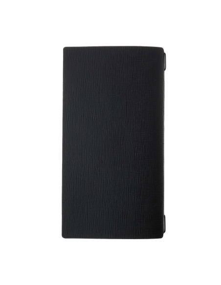 Porta Menu A4 SLIM (17,4x31,8 cm) etichetta PATCH "personalizzata" (minimo 18 pezzi) solo elastico nero CHEF NERO
