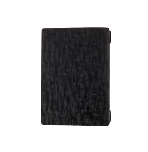 Porta Menu A5 (16,5x23,1 cm) etichetta PATCH "personalizzata" (minimo 18 pezzi) solo elastico nero CHEF NERO