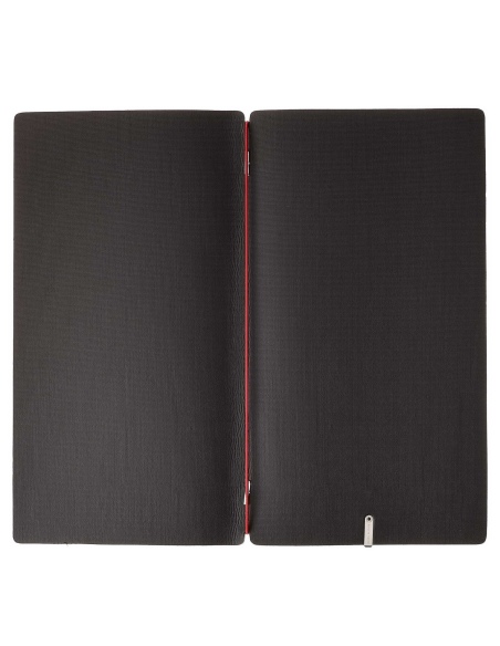 Porta Menu A4 SLIM (17,4x31,8 cm) senza etichetta solo elastico rosso JUTA NERO
