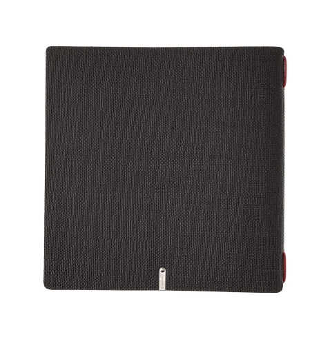Porta Menu QUADRATO (23x23,1 cm) senza etichetta solo elastico rosso JUTA NERO
