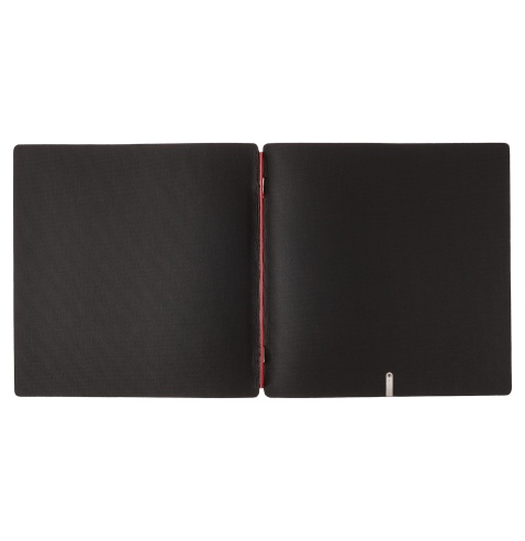 Porta Menu QUADRATO (23x23,1 cm) senza etichetta solo elastico rosso JUTA NERO