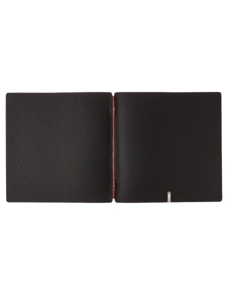 Porta Menu QUADRATO (23x23,1 cm) senza etichetta solo elastico rosso JUTA NERO