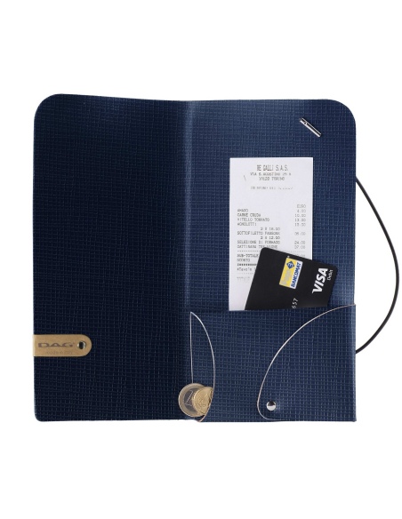 WALLET porta resto/conto etichetta PATCH "personalizzata" (minimo 18 pezzi) CHEF BLU spessore 1,2