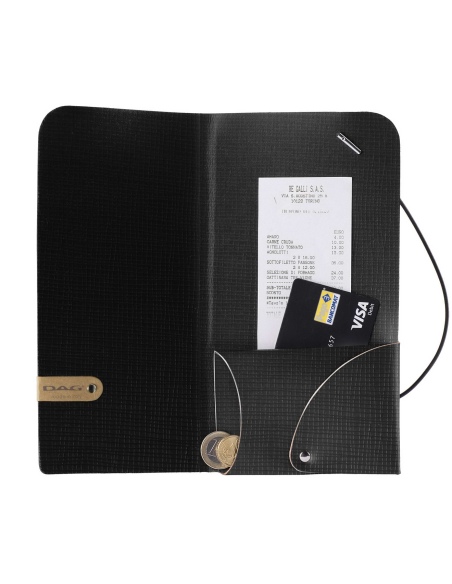 WALLET porta resto/conto etichetta PATCH "personalizzata" (minimo 18 pezzi) CHEF NERO spessore 1,2