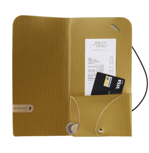 WALLET porta resto/conto etichetta PATCH "personalizzata" (minimo 18 pezzi) CHEF OCRA spessore 1,2