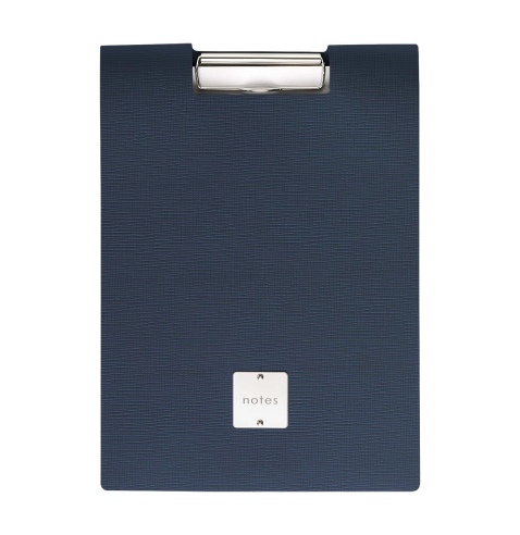 CITY porta blocco A4 etichetta METAL STANDARD "notes" molla ferma fogli CHEF BLU