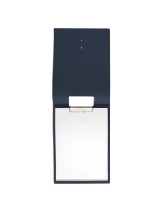 CITY MENU porta menu A4 etichetta METAL "personalizzata" (minimo 18 pezzi) molla ferma fogli CHEF BLU