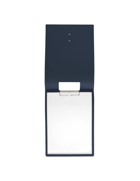 CITY MENU porta menu A4 etichetta METAL "personalizzata" (minimo 18 pezzi) molla ferma fogli CHEF BLU