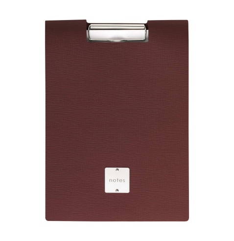 CITY porta blocco A4 etichetta METAL STANDARD "notes" molla ferma fogli CHEF BORDEAUX