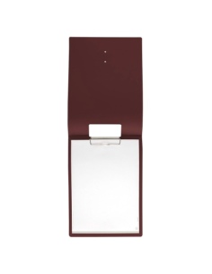 CITY MENU porta menu A4 etichetta METAL "personalizzata" (minimo 18 pezzi) molla ferma fogli CHEF BORDEAUX